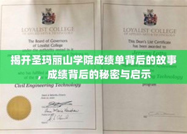 解码圣玛丽山学院成绩单，探寻优秀背后的奥秘与启示