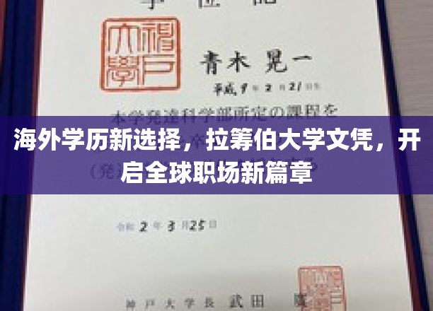 国际职场通行证，拉筹伯大学学历引领未来就业新趋势