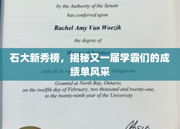 石大新星闪耀，学霸成绩单背后的青春风采大揭秘