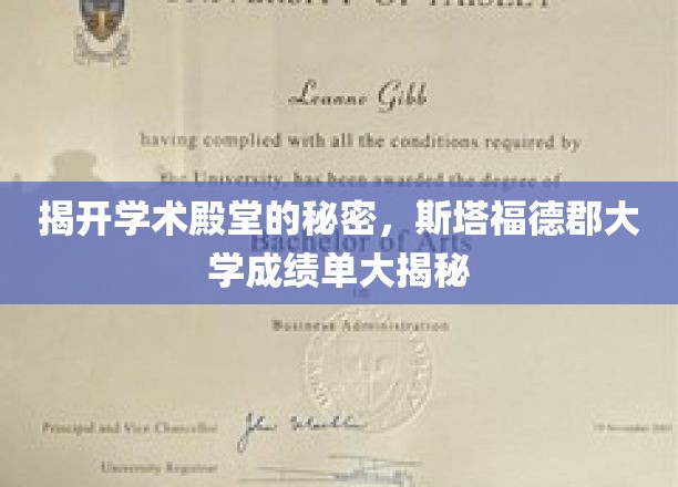 揭开学术殿堂的秘密，斯塔福德郡大学成绩单大揭秘