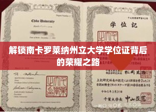 探索南卡罗莱纳州立大学学位证的荣耀之路
