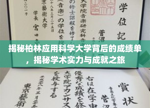 探索柏林应用科学大学，揭秘非凡成就与学术卓越之旅