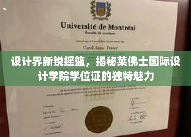 设计精英孵化器，莱佛士国际设计学院学位证背后的非凡价值