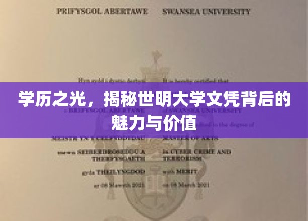 世明大学文凭，揭秘现代教育的璀璨明珠及其价值所在