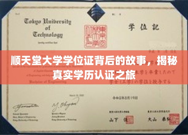 探寻顺天堂大学学位证之谜，一场学历认证的深度揭秘之旅