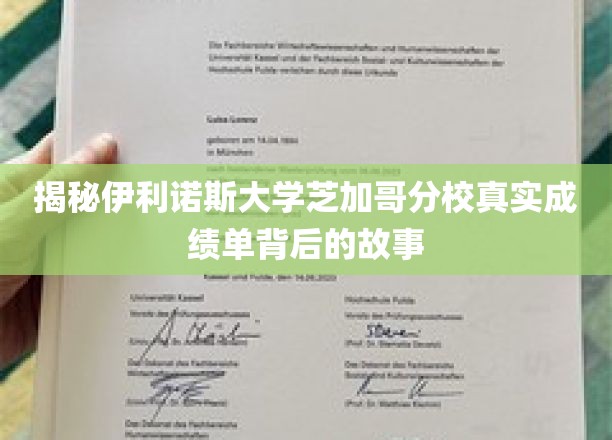 伊利诺斯大学芝加哥分校成绩单揭秘，隐藏的学术传奇与真实背后的故事