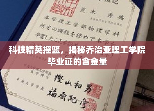 乔治亚理工学院毕业证，揭秘科技人才的黄金通行证