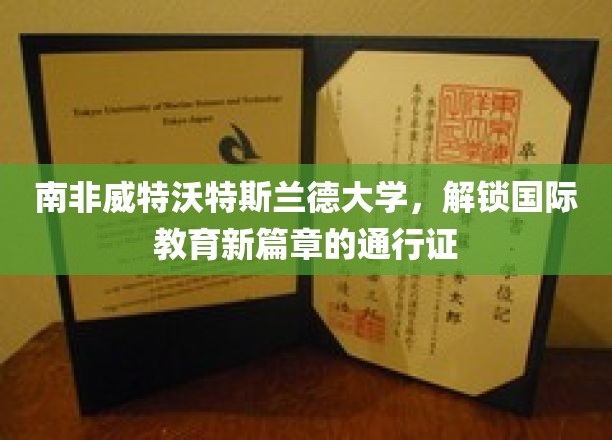跨越非洲大陆，威特沃特斯兰德大学开启全球教育之门