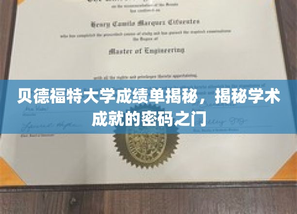 贝德福特大学成绩单揭秘，解锁学术成就的钥匙