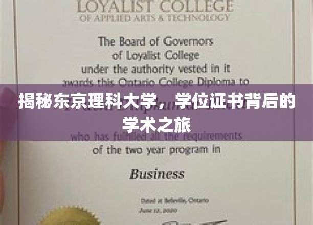 探寻东京理科大学，学位证书背后的学术传奇之旅