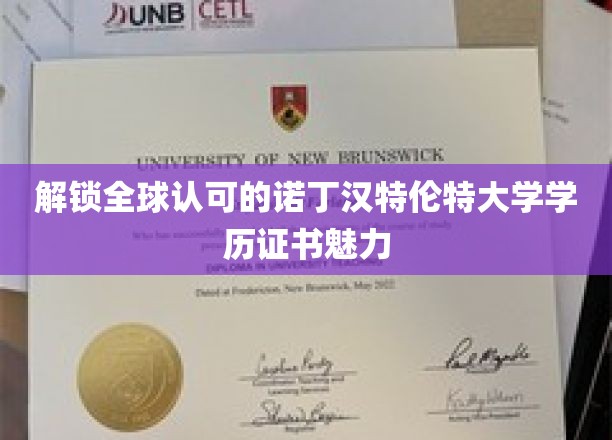 解锁全球认可的诺丁汉特伦特大学学历证书魅力