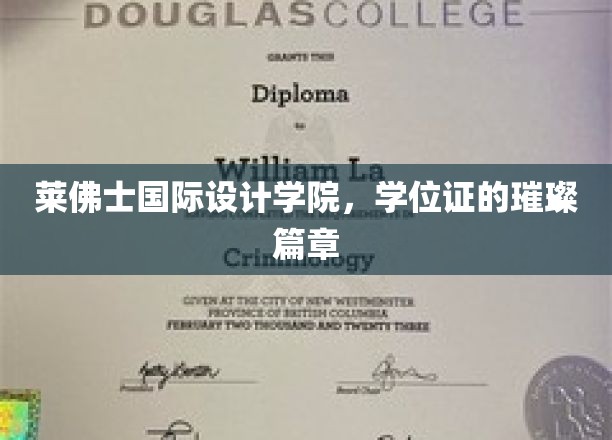 莱佛士设计精英，学位证书上的荣耀轨迹