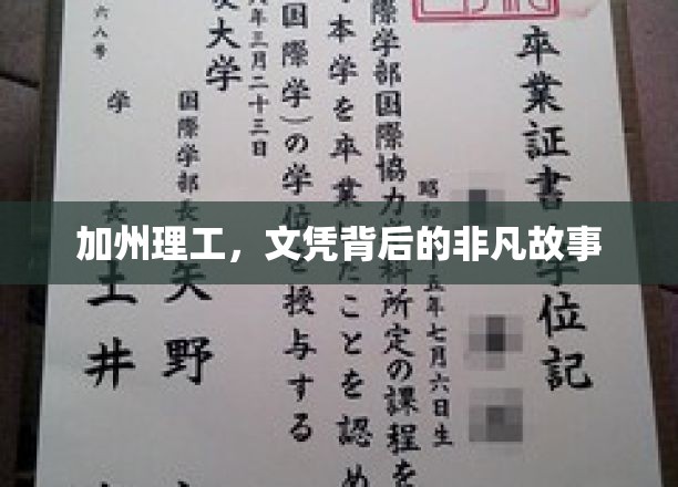 揭秘加州理工，那些鲜为人知的文凭传奇