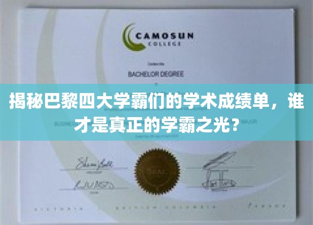巴黎四大才子学霸榜，成绩单背后的学术传奇