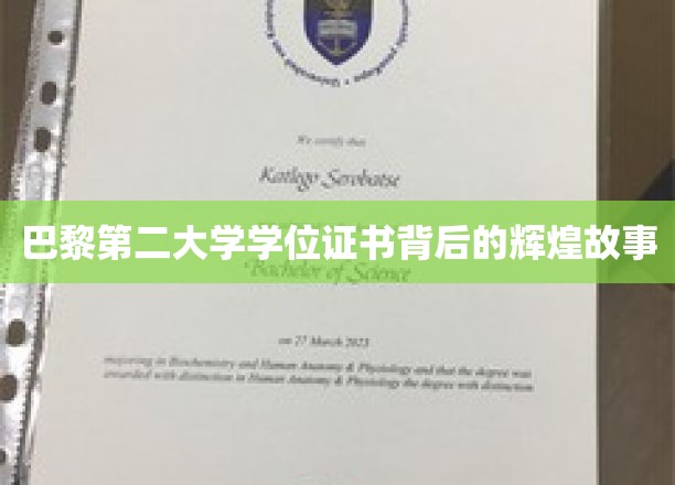巴黎第二大学学位证书背后的辉煌故事