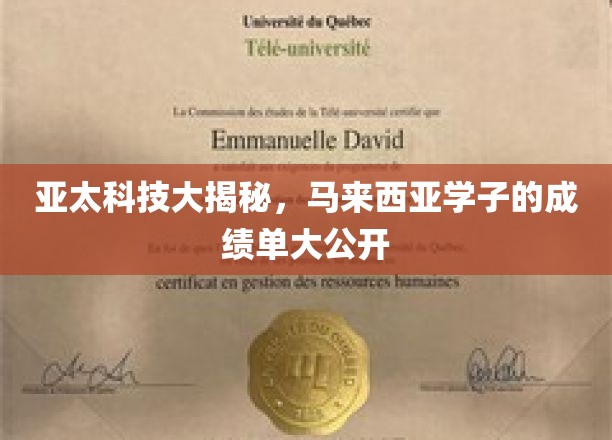 亚太科技大揭秘，马来西亚学子的成绩单大公开