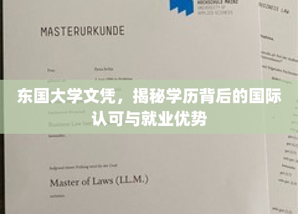 跨国学历的魅力，东国大学文凭，解锁国际就业的通行证