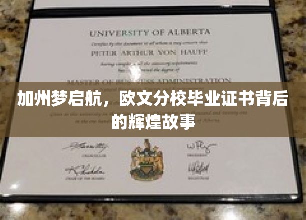 加州之光，欧文分校毕业证书见证的璀璨人生旅程